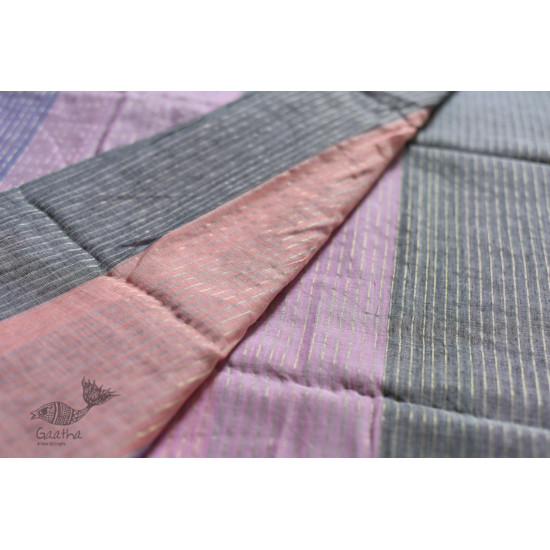 shop Handloom Cotton Multi Color Saree with Zari Woven