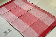 Avanti ✽ Handloom Cotton Saree - Off White & Red