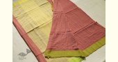 shop Handwoven cotton saree Carrot Red