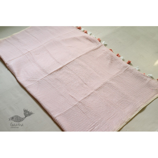 shop peach saree handloom cotton 