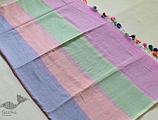 Avanti ✽ Handloom Cotton Saree With Colorful Stripes 