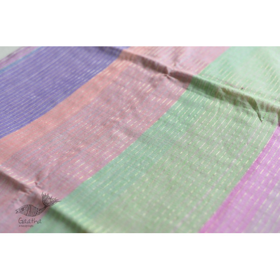 shop cotton handloom  saree With Zari Stripes