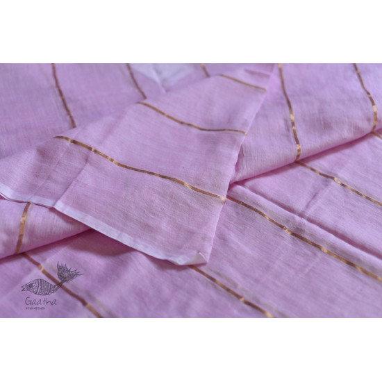 shop Handwoven cotton saree Pink