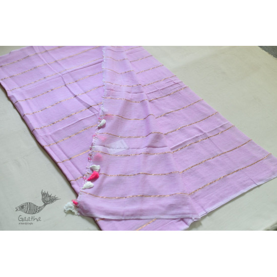 shop Handwoven cotton saree Pink