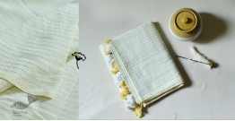 Avanti ✽ Handloom Cotton Saree - Light Yellow
