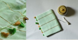 Avanti ✽ Handwoven Cotton Saree - Pistachio Green