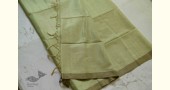 Kota Checked Zari Cotton Saree in Light Green Colour