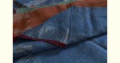 Handloom Linen Saree in Blue Colour
