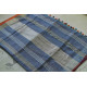 Handloom Linen Saree in Blue Colour