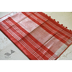 Flavour of Morning ✽ Orange Linen Saree