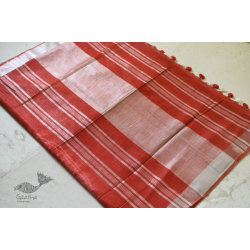 Flavour of Morning ✽ Orange Linen Saree