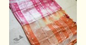 Orange & Pink Linen Saree with Gotta Patti Work