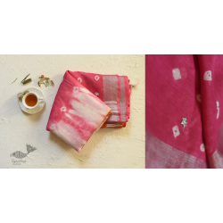 Flavour of Morning ✽ Orange & Pink Linen Gotta Patti work saree