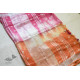 Orange & Pink Linen Saree with Gotta Patti Work