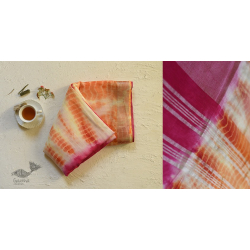 Flavour of Morning ✽ Orange & Pink Linen Saree