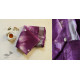 Purple Linen Gotta Patti Work Saree 