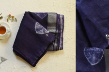 Flavour of Morning ✽ Purple Mukaish Work Saree