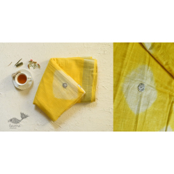 Flavour of Morning ✽ Yellow Linen Gotta Patti work saree