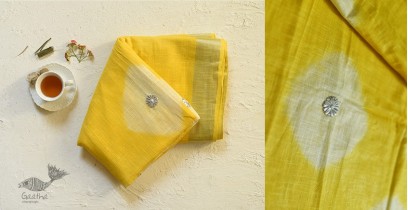 Flavour of Morning ✽ Yellow Linen Gotta Patti work saree