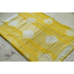 Flavour of Morning ✽ Yellow Linen Gotta Patti work saree