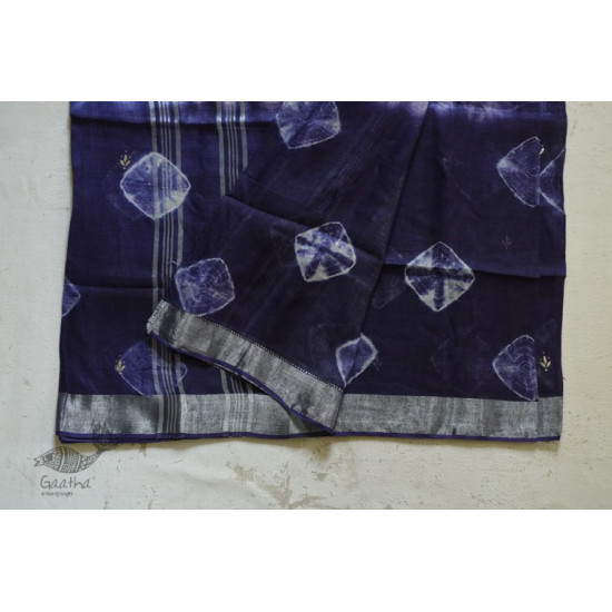 Purple Mukaish Work Saree