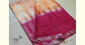 Orange & Pink Linen Saree
