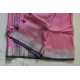 Pink Linen Saree