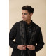 shop Handloom Cotton -  Black Men Nehru Jacket