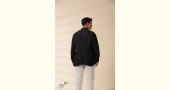 shop Handloom Cotton -  Black Men Nehru Jacket