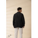 shop Handloom Cotton -  Black Men Nehru Jacket