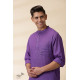 shop Purple Men Kantha Work Long Handwoven Cotton Kurta