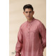 shop Blush Pink Chanderi Kurta  