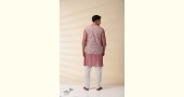 shop Blush Pink Chanderi Jacket & Kurta Set ( Set of Two)  