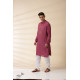 shop Majenta Handwoven Men Kurta 