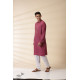 shop Majenta Handwoven Men Kurta 