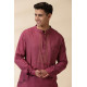 shop Majenta Handwoven Men Kurta 