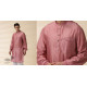 shop Blush Pink Chanderi Kurta  