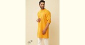 shop Handwoven Cotton - Yellow Kurta