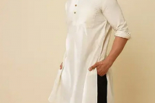 Ekansh . एकांश | Handwoven Cotton - Off White Kurta