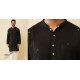 shop Handwoven Cotton - Black Men's Kurta