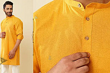 Ekansh . एकांश | Handwoven Cotton - Yellow Kurta