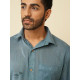 shop handloom cotton - Grey Men's Handwoven Shirt