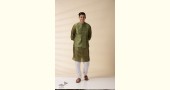shop  Green Chanderi Men Nehru Jacket & Kurta Set 