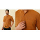 shop handloom cotton - Mustard Handwoven Men's Shirt