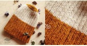 Hand Knitted ☃ Pure Woolen Cap ☃ Natural Color |  Yellow & White Rugby Stripe |