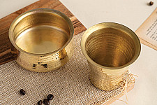 Taamr . ताम्र - Brass - Davara Coffee Set