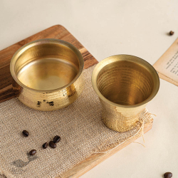 Taamr . ताम्र - Brass - Davara Coffee Set