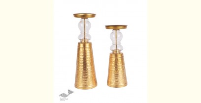 Courtyard ✧ Hansa Candel Stand (Large & Small - Set of Two) ✧ 39