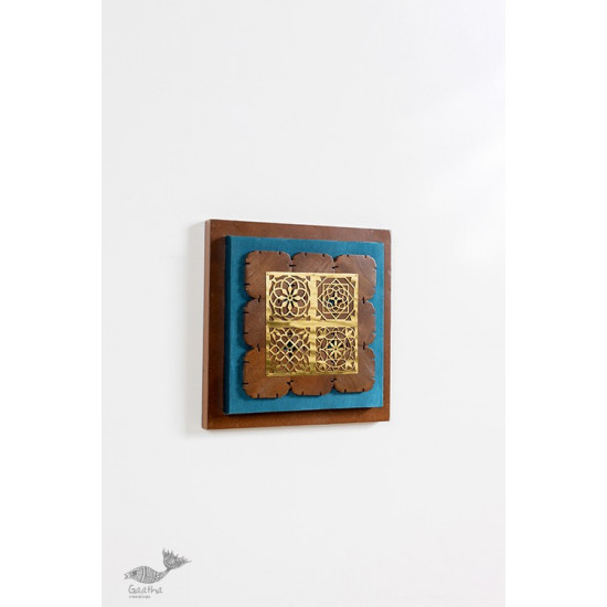 shop Wall Frame With Jaali Composition In A Wooden Block