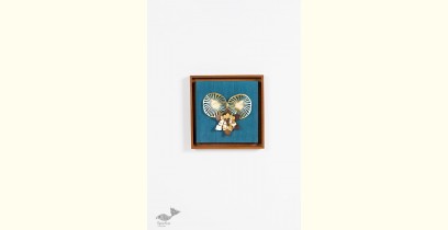 Decor The Wall | Wall Frame With Two Leaves  And Flower Composition